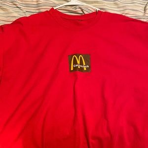 travis scoot, cactus jack mcdonalds shirt